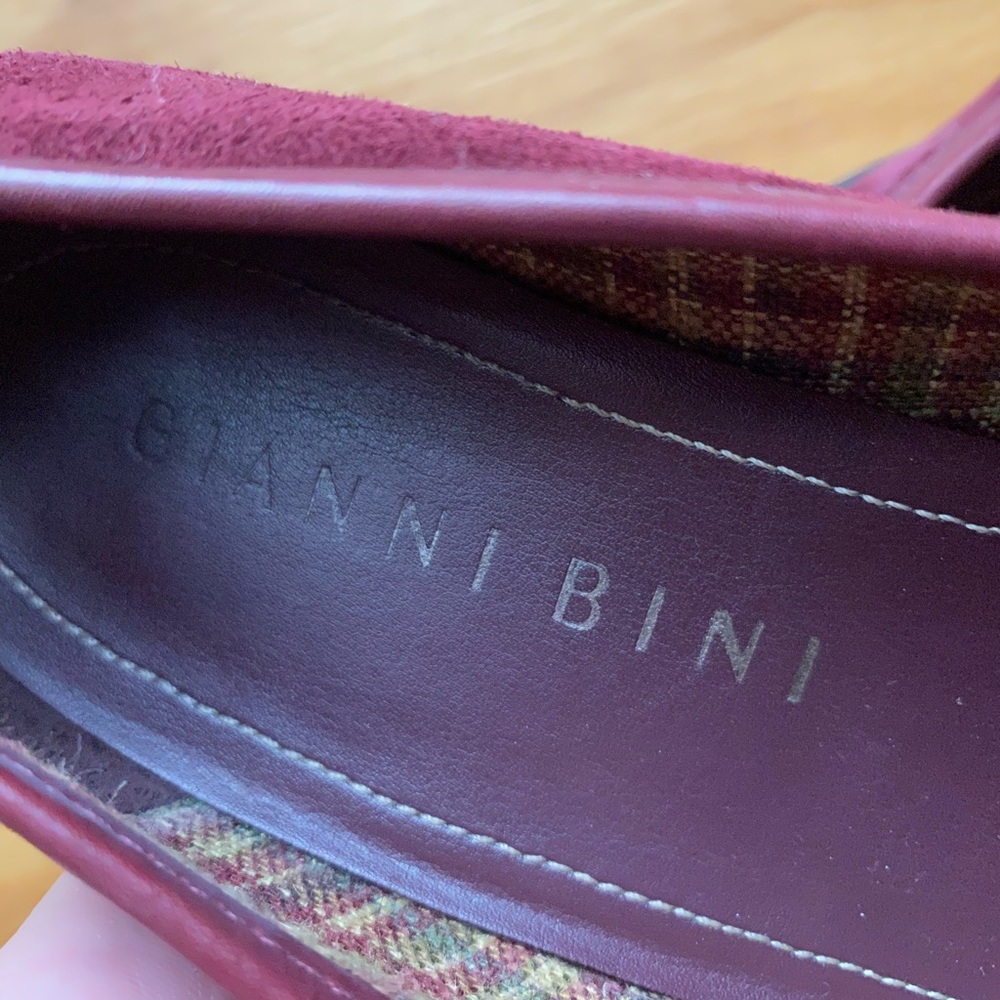 Gianni Bini heels, Penny loafer style, 3” heels, maroon, size 7 - Picture 7 of 16